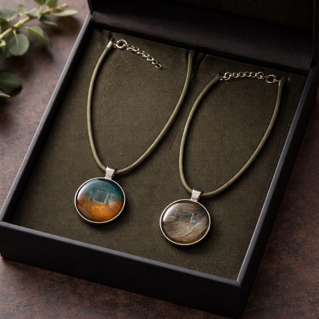 Fluid Art Necklace