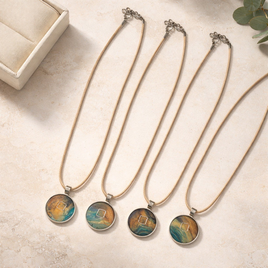 Fluid Art Necklace
