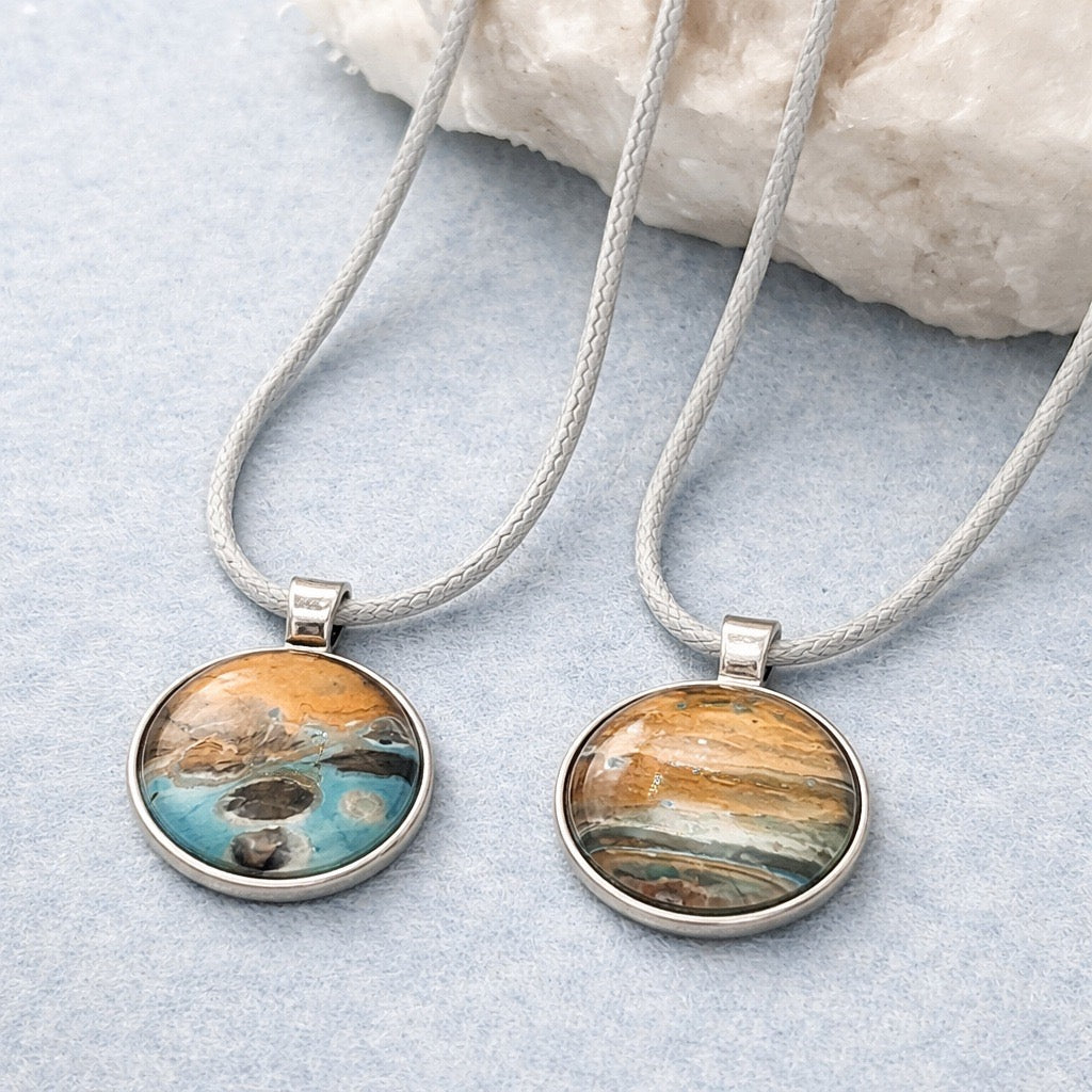 Fluid Art Necklace