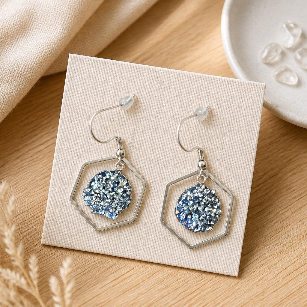 Resin Art Earrings